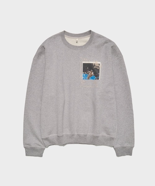 KHOKI / コッキ】Embroidery and print design sweat shirt