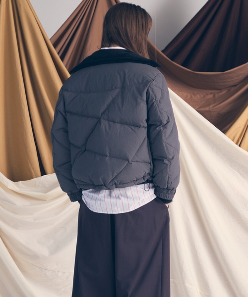 BEAR CORDUROY DOWN Bargiee ネイビー Bargiee】BEAR CORDUROY DOWN