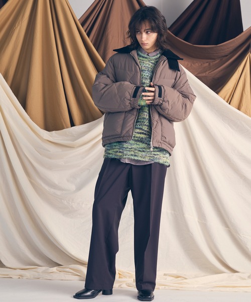 MAISON SPECIAL(メゾンスペシャル)の「《UNISEX》Corduroy Collar Prime-Over Down Jacket/コーデュロイカラープライムオーバーダウンブルゾン【MAISON SPECIAL/メゾンスペシャル】(ダウンジャケット/コート・メンズ・ブラック/グレイッシュベージュ/チャコールグレー・0/1/2)」の6枚目の写真