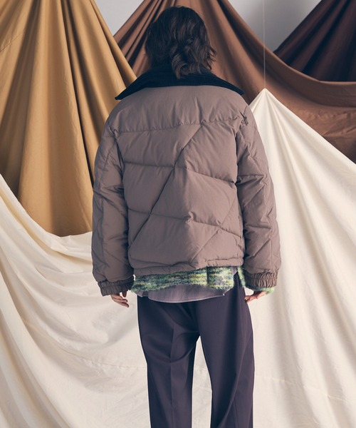 MAISON SPECIAL(メゾンスペシャル)の「《UNISEX》Corduroy Collar Prime-Over Down Jacket/コーデュロイカラープライムオーバーダウンブルゾン【MAISON SPECIAL/メゾンスペシャル】(ダウンジャケット/コート・メンズ・ブラック/グレイッシュベージュ/チャコールグレー・0/1/2)」の15枚目の写真