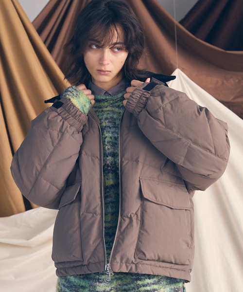 MAISON SPECIAL(メゾンスペシャル)の「《UNISEX》Corduroy Collar Prime-Over Down Jacket/コーデュロイカラープライムオーバーダウンブルゾン【MAISON SPECIAL/メゾンスペシャル】(ダウンジャケット/コート・メンズ・ブラック/グレイッシュベージュ/チャコールグレー・0/1/2)」の16枚目の写真