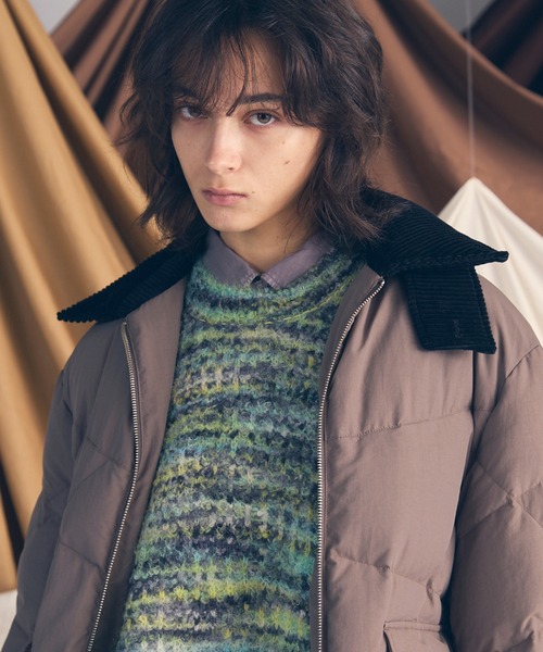 MAISON SPECIAL(メゾンスペシャル)の「《UNISEX》Corduroy Collar Prime-Over Down Jacket/コーデュロイカラープライムオーバーダウンブルゾン【MAISON SPECIAL/メゾンスペシャル】(ダウンジャケット/コート・メンズ・ブラック/グレイッシュベージュ/チャコールグレー・0/1/2)」の17枚目の写真