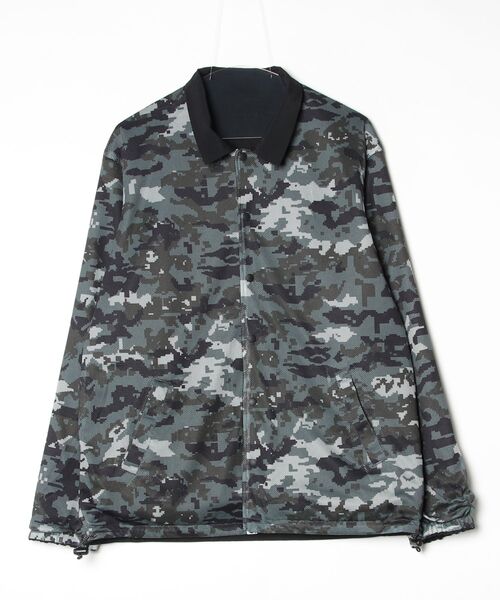 A BATHING APE(アベイシングエイプ)の「BAPE REVERSIBLE COACH JACKET(ミリタリージャケット・メンズ・ブラック/ベージュ・SMALL/XX-LARGE/X-LARGE/MEDIUM/LARGE)」の17枚目の写真
