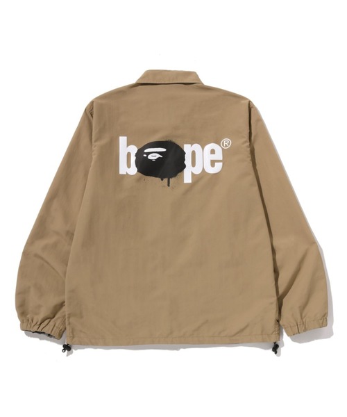 A BATHING APE(アベイシングエイプ)の「BAPE REVERSIBLE COACH JACKET(ミリタリージャケット・メンズ・ブラック/ベージュ・SMALL/XX-LARGE/X-LARGE/MEDIUM/LARGE)」の4枚目の写真