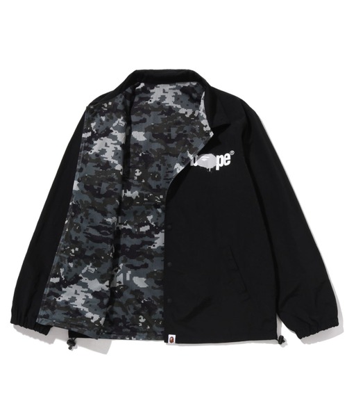 A BATHING APE(アベイシングエイプ)の「BAPE REVERSIBLE COACH JACKET(ミリタリージャケット・メンズ・ブラック/ベージュ・SMALL/XX-LARGE/X-LARGE/MEDIUM/LARGE)」の5枚目の写真