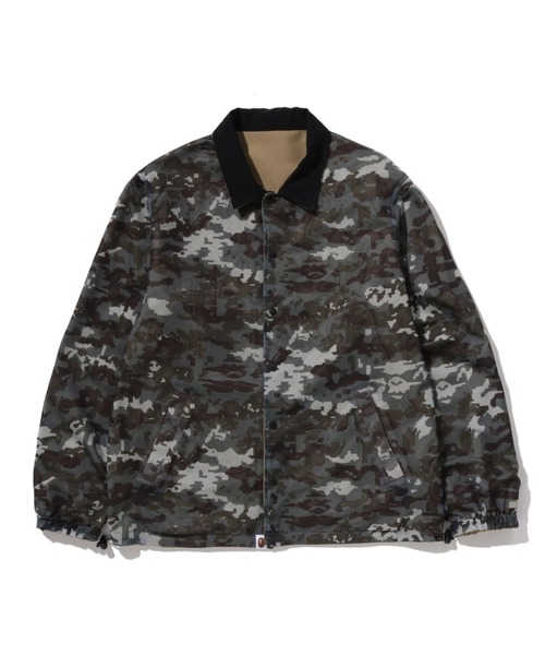 A BATHING APE(アベイシングエイプ)の「BAPE REVERSIBLE COACH JACKET(ミリタリージャケット・メンズ・ブラック/ベージュ・SMALL/XX-LARGE/X-LARGE/MEDIUM/LARGE)」の10枚目の写真