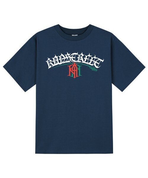 KAN6312(カン6312)の「KTN0160 レタリングカントゥカット半袖Tシャツ - ネイビー(Tシャツ/カットソー・メンズ・その他・X-LARGE/SMALL/MEDIUM/LARGE)」の1枚目の写真