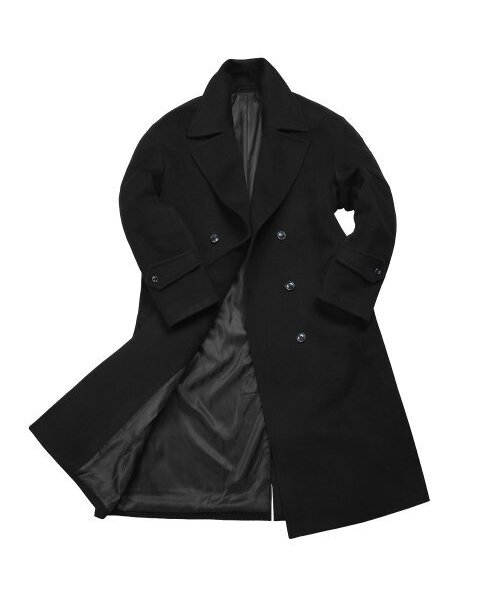 sortie（ソルティ）の「Cashmere Double Coat (Black)（チェスターコート・メンズ・その他・LARGE/MEDIUM/X-LARGE）」の2枚目の写真