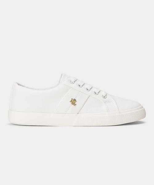 LAUREN RALPH LAUREN(ローレン ラルフ ローレン)の「ローレン ラルフ ローレン JANSON II NE ジェイソン Ⅱ NE スニーカー(スニーカー・レディース・ホワイト/ネイビー・60/65/70/75/55)」の1枚目の写真
