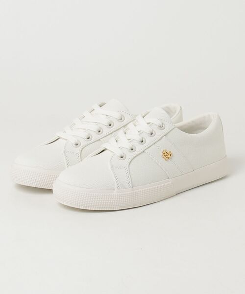 LAUREN RALPH LAUREN(ローレン ラルフ ローレン)の「ローレン ラルフ ローレン JANSON II NE ジェイソン Ⅱ NE スニーカー(スニーカー・レディース・ホワイト/ネイビー・60/65/70/75/55)」の6枚目の写真