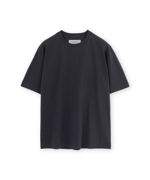 BROWNYARD(ブラウンヤード)の「エッセンシャルTシャツ、チャコール(Tシャツ/カットソー・レディース・その他・3/4/5/6)」の1枚目の写真