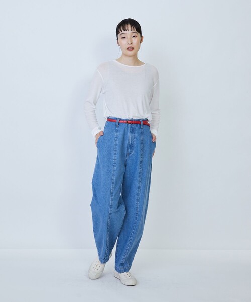 LOISIR(ロワズィール)の「デニムバルーンパンツ(デニムパンツ・レディース・ライトブルー・36/38/40)」の13枚目の写真