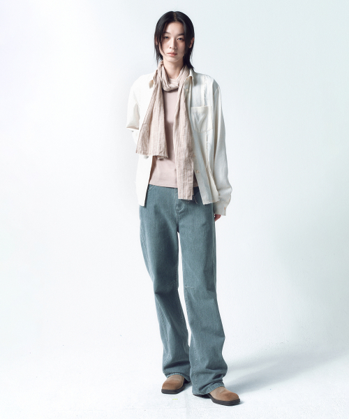 INSILENCE WOMEN（インサイレンスウーマン）の「ナチュラルカットオフシャツ アイボリー（シャツ/ブラウス・レディース・その他・SMALL/MEDIUM）」の3枚目の写真