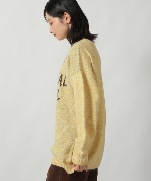 セール】ソフトシャギーロゴジャガードニット / 603288（ニット