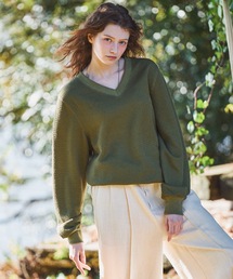 Casper John（キャスパージョン）の「Compact waffle V-neck sweat/コンパクトワッフルVネックスウェット（スウェット）」