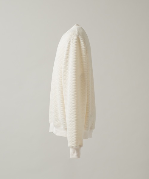 CASPER JOHN（キャスパージョン）の「Compact waffle V-neck sweat/コンパクトワッフルVネックスウェット（スウェット・メンズ・ホワイト/ブラック/オリーブ・X-SMALL/LARGE/MEDIUM/SMALL）」の17枚目の写真