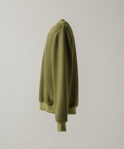 CASPER JOHN（キャスパージョン）の「Compact waffle V-neck sweat/コンパクトワッフルVネックスウェット（スウェット・メンズ・ホワイト/ブラック/オリーブ・X-SMALL/LARGE/MEDIUM/SMALL）」の21枚目の写真