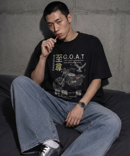 ARTISTWEAR（アーティストウェア）の「[ATW] スナッチド半袖Tシャツ（Tシャツ/カットソー・レディース・ブラック・XX-LARGE/XXXX-LARGE/LARGE/MEDIUM/SMALL/X-LARGE）」の2枚目の写真