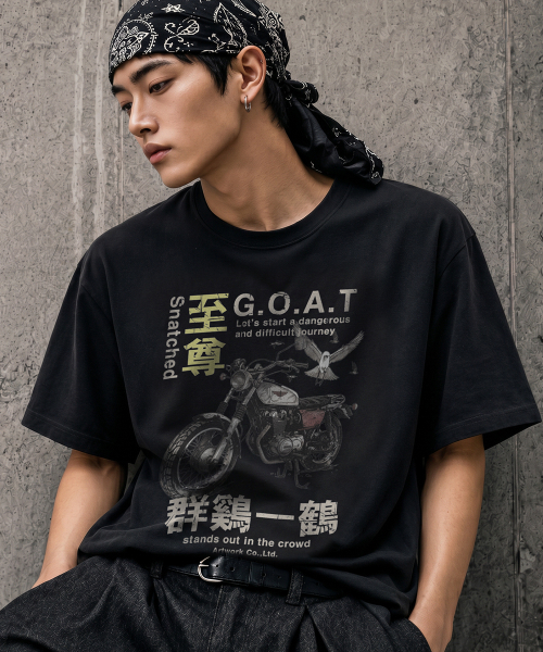 ARTISTWEAR（アーティストウェア）の「[ATW] スナッチド半袖Tシャツ（Tシャツ/カットソー・レディース・ブラック・XX-LARGE/XXXX-LARGE/LARGE/MEDIUM/SMALL/X-LARGE）」の3枚目の写真