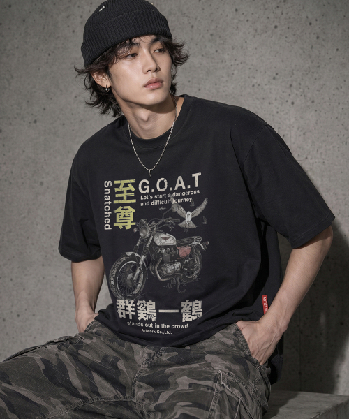 ARTISTWEAR（アーティストウェア）の「[ATW] スナッチド半袖Tシャツ（Tシャツ/カットソー・レディース・ブラック・XX-LARGE/XXXX-LARGE/LARGE/MEDIUM/SMALL/X-LARGE）」の4枚目の写真