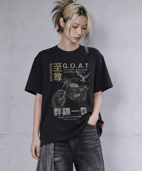 ARTISTWEAR（アーティストウェア）の「[ATW] スナッチド半袖Tシャツ（Tシャツ/カットソー・レディース・ブラック・XX-LARGE/XXXX-LARGE/LARGE/MEDIUM/SMALL/X-LARGE）」の5枚目の写真