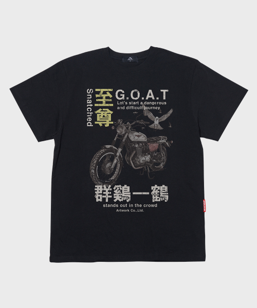 ARTISTWEAR（アーティストウェア）の「[ATW] スナッチド半袖Tシャツ（Tシャツ/カットソー・レディース・ブラック・XX-LARGE/XXXX-LARGE/LARGE/MEDIUM/SMALL/X-LARGE）」の6枚目の写真