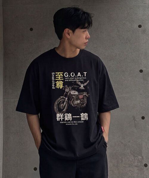 ARTISTWEAR（アーティストウェア）の「[ATW] スナッチド半袖Tシャツ（Tシャツ/カットソー・レディース・ブラック・XX-LARGE/XXXX-LARGE/LARGE/MEDIUM/SMALL/X-LARGE）」の8枚目の写真