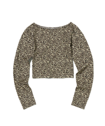 suade（スエード）の「PATTERN CROP TEE [LEOPARD]（Tシャツ/カットソー）」