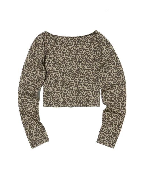 suade（スエード）の「PATTERN CROP TEE [LEOPARD]（Tシャツ/カットソー・レディース・その他・SMALL/MEDIUM）」の2枚目の写真