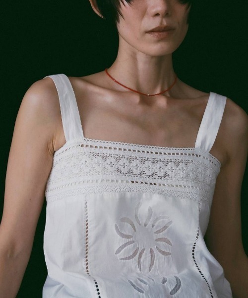 anuke(アンヌーク)の「anuke Patchwork Lace Onepiece パッチワークレースワンピース/62610304(ワンピース・レディース・ホワイト/ブラック・36)」の3枚目の写真