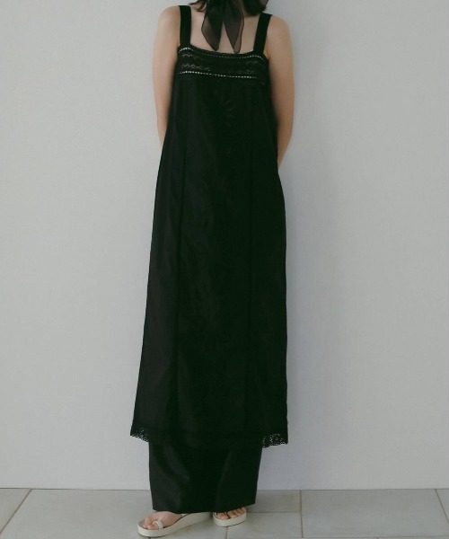 anuke(アンヌーク)の「anuke Patchwork Lace Onepiece パッチワークレースワンピース/62610304(ワンピース・レディース・ホワイト/ブラック・36)」の6枚目の写真