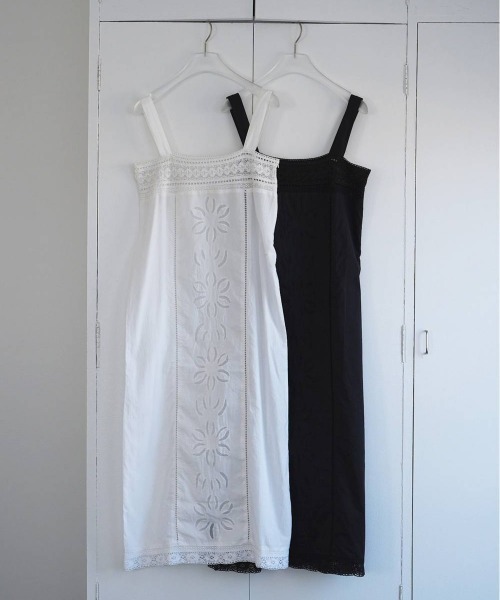 anuke(アンヌーク)の「anuke Patchwork Lace Onepiece パッチワークレースワンピース/62610304(ワンピース・レディース・ホワイト/ブラック・36)」の9枚目の写真