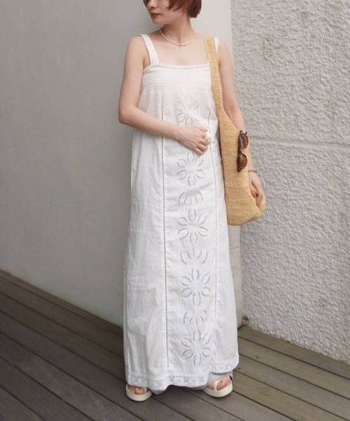 anuke(アンヌーク)の「anuke Patchwork Lace Onepiece パッチワークレースワンピース/62610304(ワンピース・レディース・ホワイト/ブラック・36)」の21枚目の写真