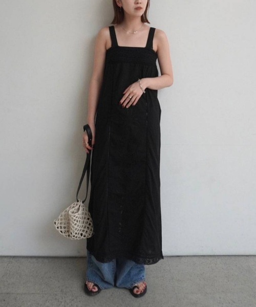anuke(アンヌーク)の「anuke Patchwork Lace Onepiece パッチワークレースワンピース/62610304(ワンピース・レディース・ホワイト/ブラック・36)」の17枚目の写真