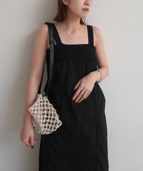 anuke(アンヌーク)の「anuke Patchwork Lace Onepiece パッチワークレースワンピース/62610304(ワンピース・レディース・ホワイト/ブラック・36)」の18枚目の写真