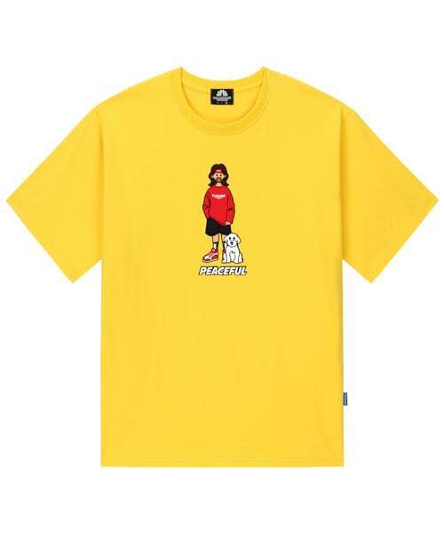 TRIPSHION(トリップション)の「JESUS & WH DOG Tシャツ - イエロー(Tシャツ/カットソー・メンズ・その他・LARGE/MEDIUM/X-LARGE)」の1枚目の写真