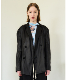 SEEN（シーン）の「NYLON LIGHT DOUBLE BLAZER (Black)（テーラードジャケット）」