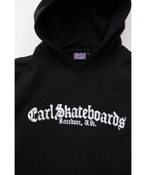 JOURNAL STANDARD（ジャーナルスタンダード）の「Earl Skateboards / アール スケートボーズ HEAVY COTTON PULLOVER（パーカー・メンズ・ブラック・LARGE/MEDIUM/SMALL）」の2枚目の写真