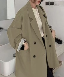 Chiina（チーナ）の「Chiina/オーバーシルエット　ダブルテーラードジャケット（テーラードジャケット）」