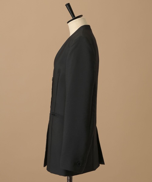 A part by（アパートバイ）の「【セレモニー】C*フィットノーカラージャケット（ノーカラージャケット・レディース・ネイビー/ブラック・MEDIUM/SMALL）」の3枚目の写真