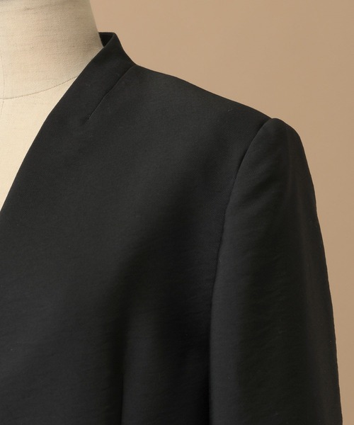 A part by（アパートバイ）の「【セレモニー】C*フィットノーカラージャケット（ノーカラージャケット・レディース・ネイビー/ブラック・MEDIUM/SMALL）」の6枚目の写真