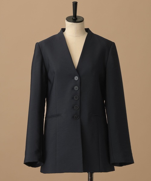 A part by（アパートバイ）の「【セレモニー】C*フィットノーカラージャケット（ノーカラージャケット・レディース・ネイビー/ブラック・MEDIUM/SMALL）」の18枚目の写真