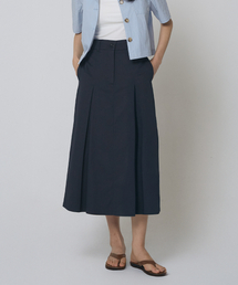 Express Holiday（エクスプレスホリデー）の「Twill Pleated Skirt_Navy（スカート）」