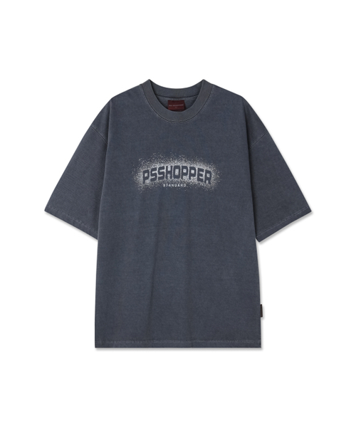 PSSHOPPER（ピーエスショッパ）の「スノープリンティング高密度半袖Tシャツ[ダークネイビー]（Tシャツ/カットソー・メンズ・その他・MEDIUM/LARGE/X-LARGE）」の2枚目の写真
