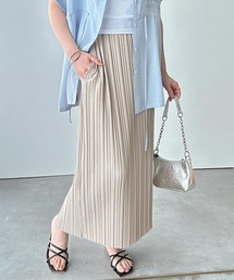 GeeRA | 【-10㎝カット可能◎】S-3Lサイズ展開/接触冷感！セルフカットプリーツナロースカート(スカート)
