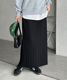 【-10㎝カット可能◎】低身長さんにもオススメ!セルフカットプリーツナロースカート