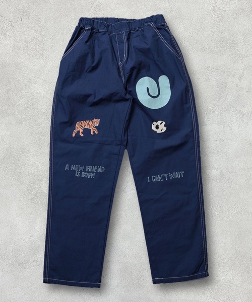 MARKEY'S（マーキーズ）の「ツイルプリントパンツ/おとな（チノパンツ・レディース・オフホワイト/ネイビー/レッド/グリーン・160cm）」の3枚目の写真