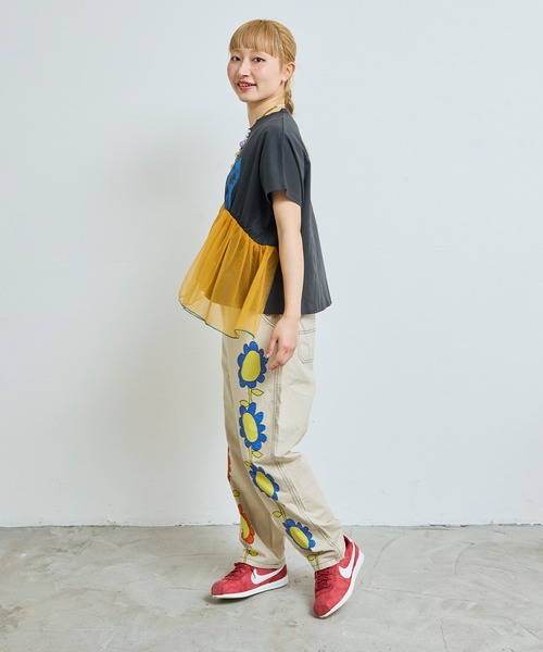 MARKEY'S（マーキーズ）の「ツイルプリントパンツ/おとな（チノパンツ・レディース・オフホワイト/ネイビー/レッド/グリーン・160cm）」の20枚目の写真