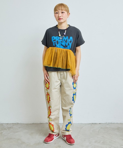 MARKEY'S（マーキーズ）の「ツイルプリントパンツ/おとな（チノパンツ・レディース・オフホワイト/ネイビー/レッド/グリーン・160cm）」の22枚目の写真