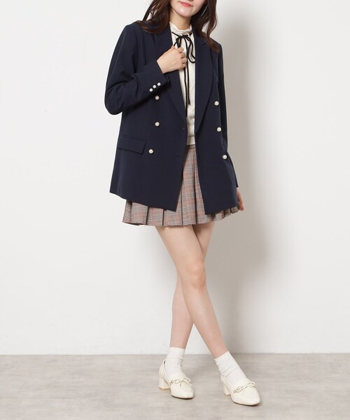 ESPERANZA(エスペランサ)の「ビジュー付リボンローファー(パンプス・レディース・アイボリー/ブラック/ターコイズブルー系3/ブラウン系・22.5cm/24.0cm/24.5cm/23.0cm/23.5cm)」の8枚目の写真
